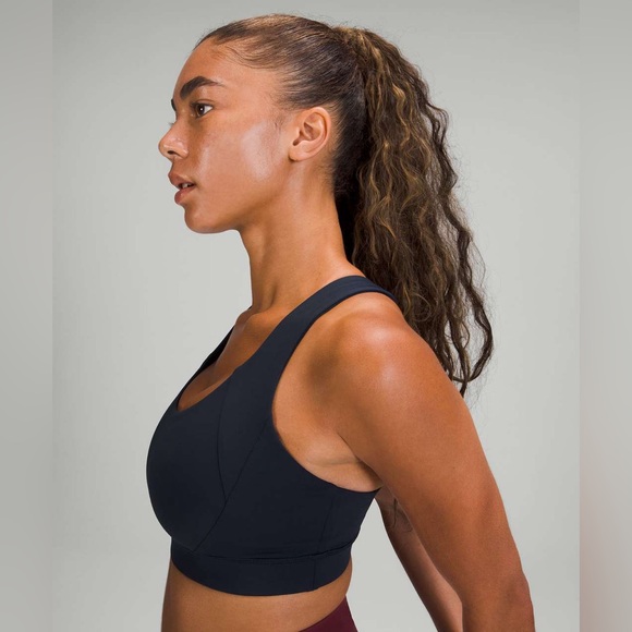 lululemon Black Strappy Sports Bra luxtreme perfection condition activewear gym - Picture 3 of 10